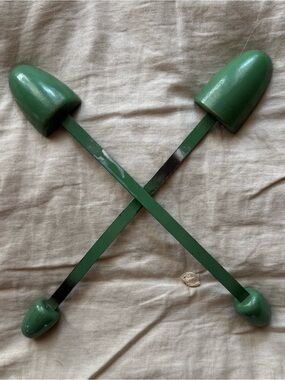 Antique Green Shoe Stretchers - Pair